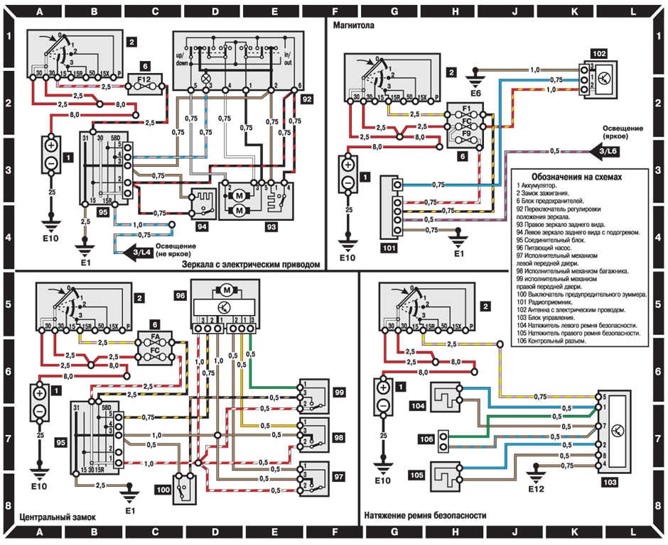 схема подключения экономайзера мерседес s350 1993г