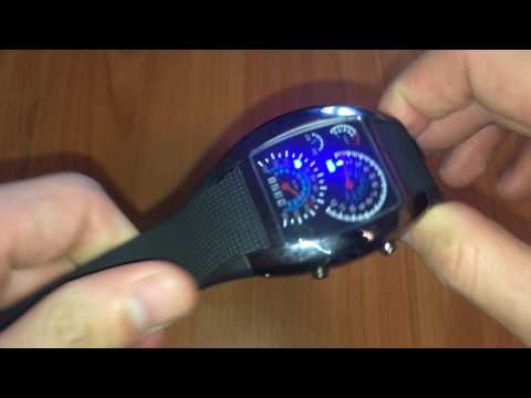 Светодиодные часы Спидометр Speedometer с Aliexpress. Видеообзор, отзыв, обзор, распаковка.