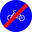 Знак 4.4.2 Конец велосипедной дорожки или полосы для велосипедистов